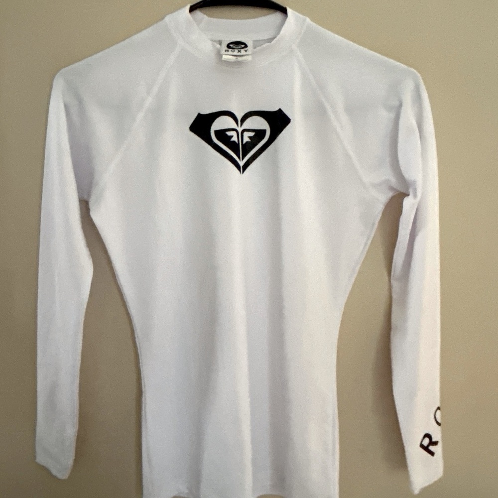 Roxy Women's Rash Guard Whole Hearted UPF 50+Long Sleeve Sun Protection Swim